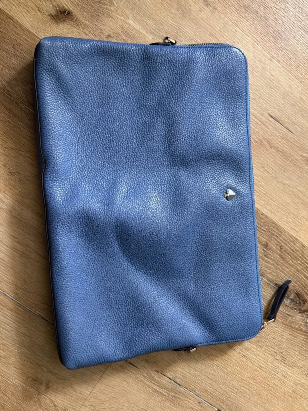 Kate Spade New York Leather Laptop Sleeve / Portfolio – Blue